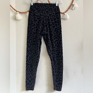 Balance Athletica black velvet animal print leggings
